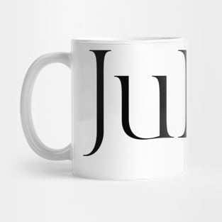July Typography Designs Mug